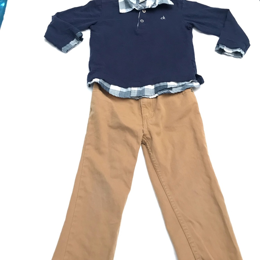 Calvin Klein toddler boy set 2 piece - Picture 2 of 5